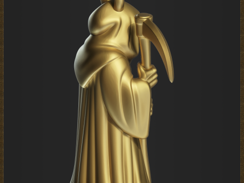 Grim Reaper Pendant 3D Print Model