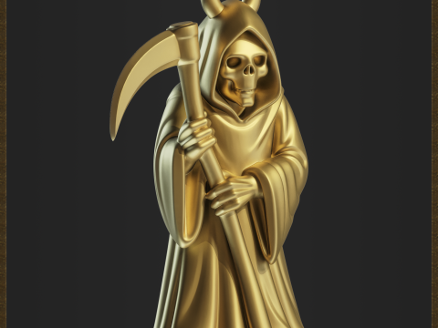 Grim Reaper Pendant 3D Print Model