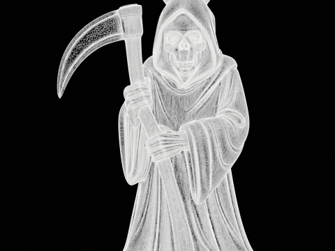 Grim Reaper Pendant 3D Print Model