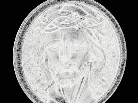 Religious Jesus Pendant Model Cetak 3D