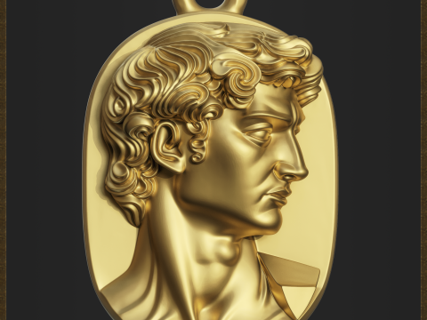 David Classic Pendant 3Dプリントモデル