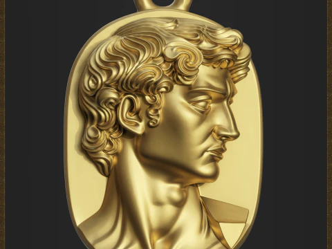David Classic Pendant 3D Print Model