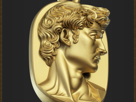 David Classic Pendant 3Dプリントモデル