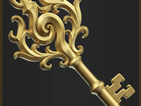 Декоративний ключик 3D Принт Модель