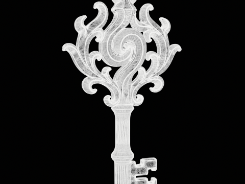Decorative Key Charm 3D 프린트 모델
