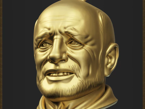 Meme Pain Harold Charm 3D Print Model