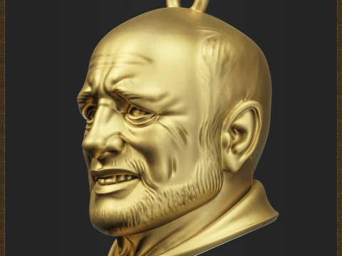 Meme Pain Harold Charm 3D Print Model
