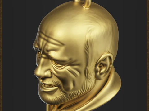 Meme Pain Harold Charm 3D Print Model