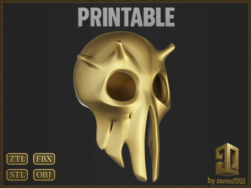 Mantis Mask Jewelry 3D Print Model .c4d .max .obj .3ds .fbx .stl .blend 