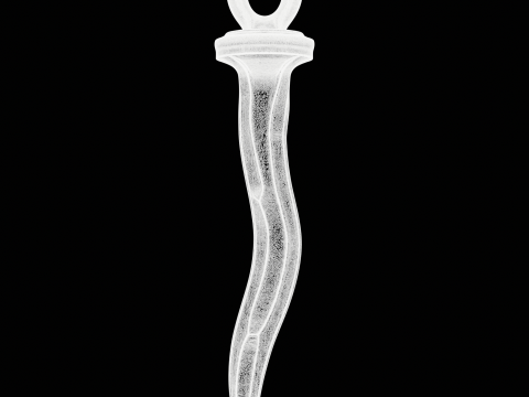 Nail Curved Charm 3D Print Model