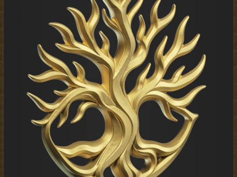 Ciondolo albero della vita Modello di stampa 3D