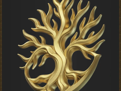 Ciondolo albero della vita Modello di stampa 3D