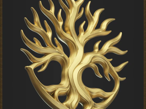 Ciondolo albero della vita Modello di stampa 3D