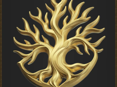 Ciondolo albero della vita Modello di stampa 3D