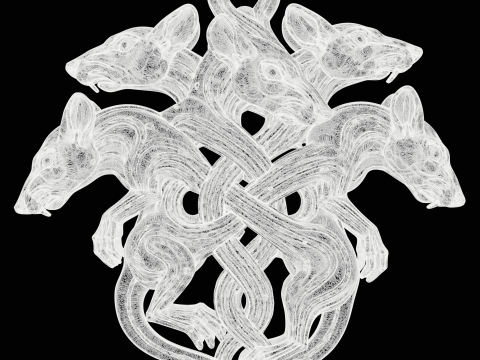 King Rats Pendant Modello di stampa 3D