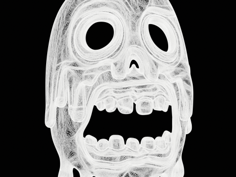 Melting Dripping Skull Accessory 3D-printmodel