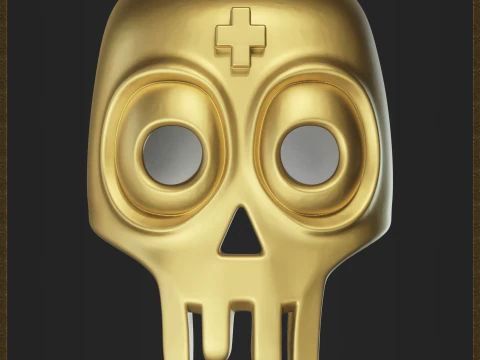 Accessorio teschio carino Modello di stampa 3D