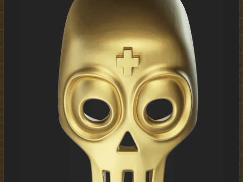 Cute Skull Accessory 3D Baskı Modeli