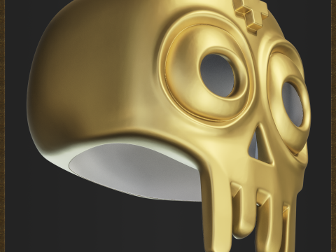 Cute Skull Accessory 3D Baskı Modeli