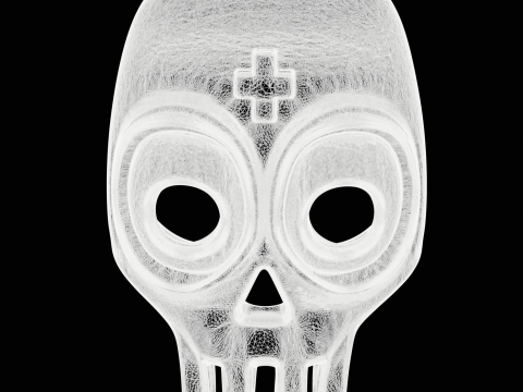 Cute Skull Accessory 3D Baskı Modeli