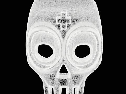 Accessorio teschio carino Modello di stampa 3D