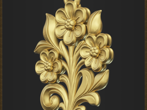 Flower Slavic Pendant Model Cetak 3D
