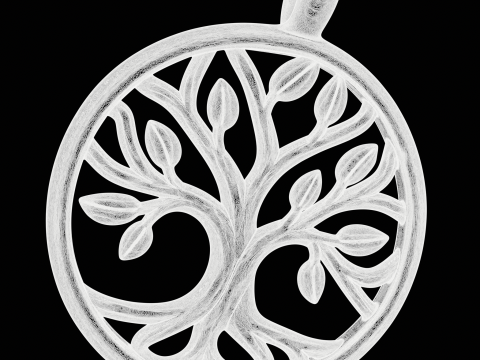 Life Tree Pendant 3D प्रिंट मॉडल