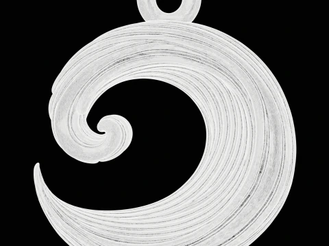Wave Elegant Fluid Jewelry 3D Print Model