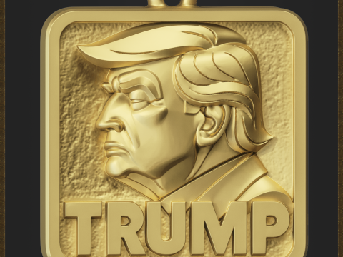 Pendant Political Jewelry 3D Print Model