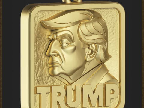 Pendant Political Jewelry 3D Print Model
