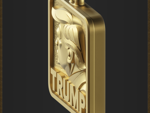 Pendant Political Jewelry 3D Print Model