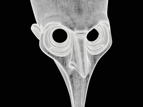Printable Plague Doctor Mask Modello di stampa 3D