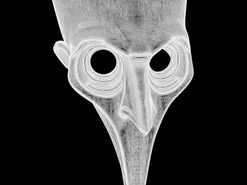 Printable Plague Doctor Mask 3D Print Model