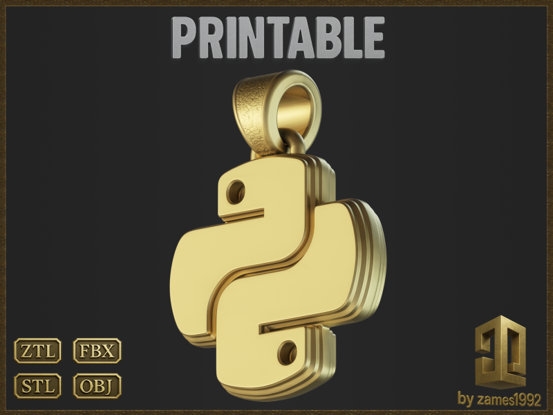 Python Programming Pendant Modèles 3D en vedette .c4d .max .obj .3ds .fbx .stl .blend 