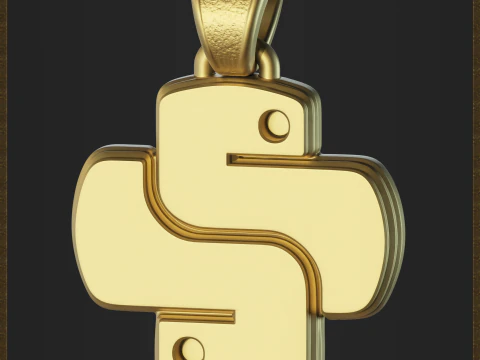 Python programmeerhanger 3D printmodel