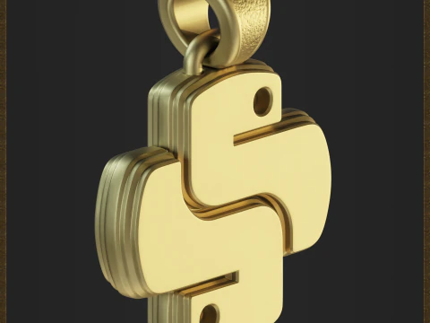 Python programmeerhanger 3D printmodel