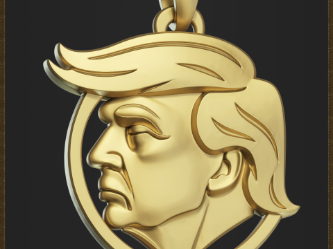 Printable Political Leader Pendant 3D Print Model