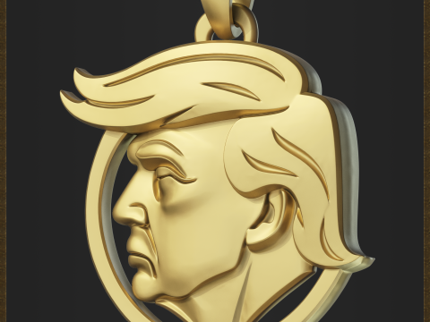 Printable Political Leader Pendant 3D Print Model