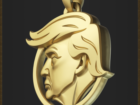 Printable Political Leader Pendant 3D Print Model