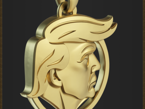 Printable Political Leader Pendant 3D Print Model