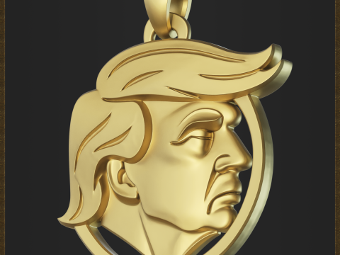 Printable Political Leader Pendant 3D Print Model