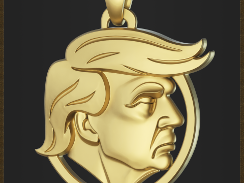 Printable Political Leader Pendant 3D Print Model