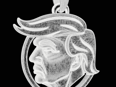 Printable Political Leader Pendant 3D Print Model