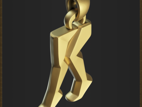 Walking Legs Jewelry Pendant Modelo de impresión 3D