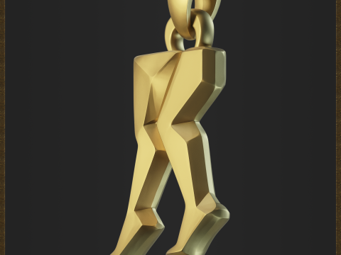 Walking Legs Jewelry Pendant Modelo de impresión 3D
