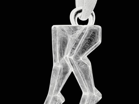 Walking Legs Jewelry Pendant Modelo de impresión 3D