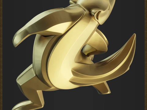 Moderne honingdas geometrische figuur 3D printmodel