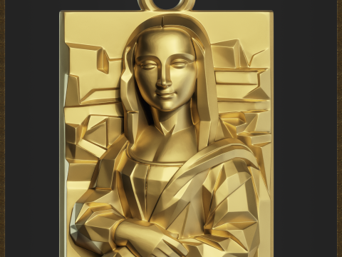 Renaissance Inspired Pendant Modèles 3D en vedette