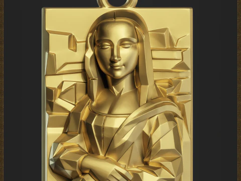 Renaissance Inspired Pendant 3D Print Model
