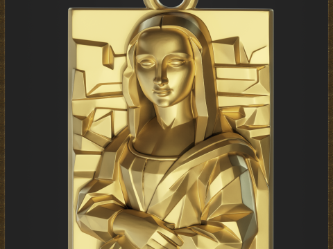 Renaissance Inspired Pendant Modèles 3D en vedette